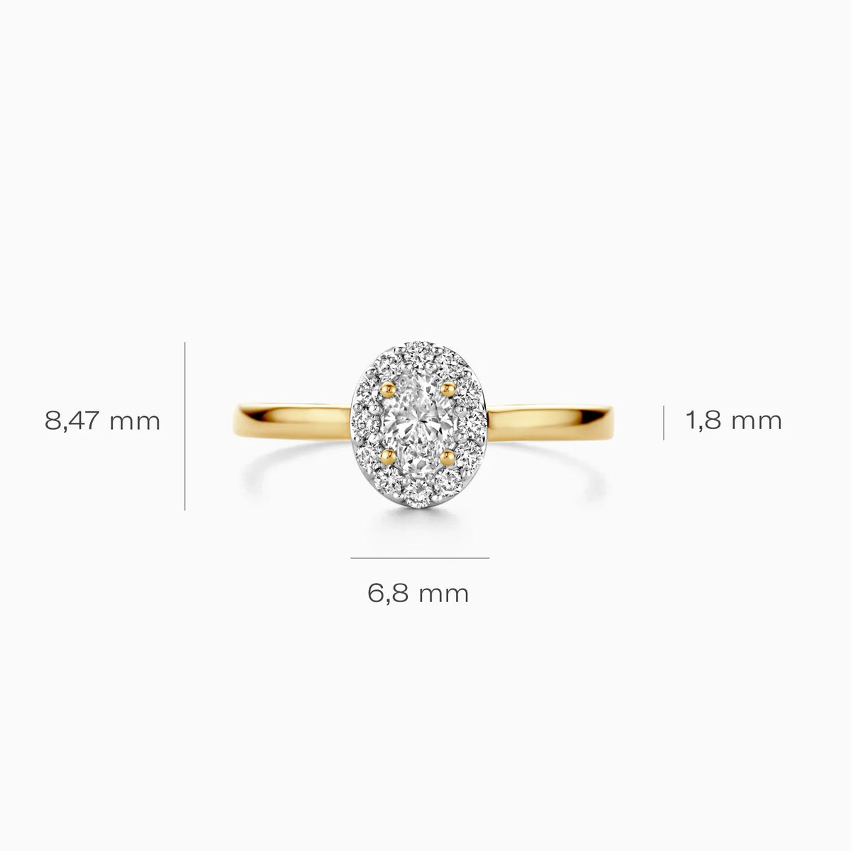 Ring - Blush Lab Grown - 14k Geelgoud