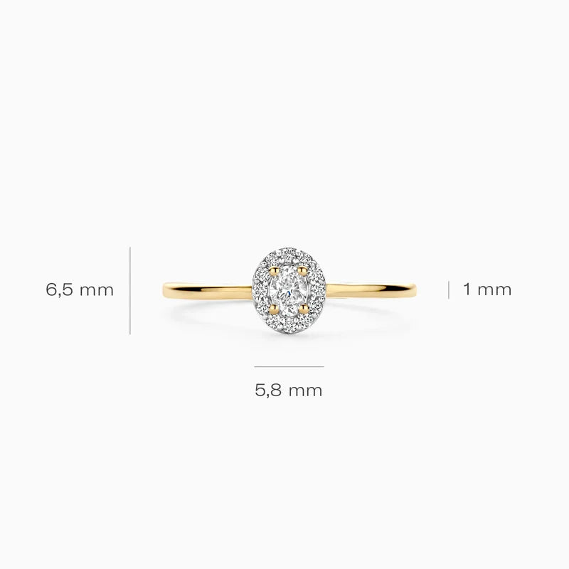 Ring - Blush Lab Grown - 14k Geelgoud