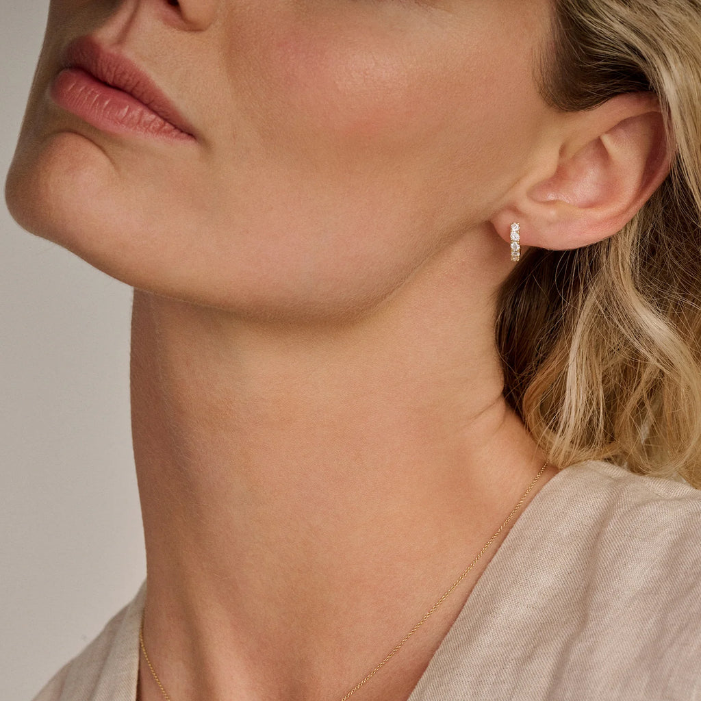 Oorringen - Blush Lab Grown - 14k Geelgoud