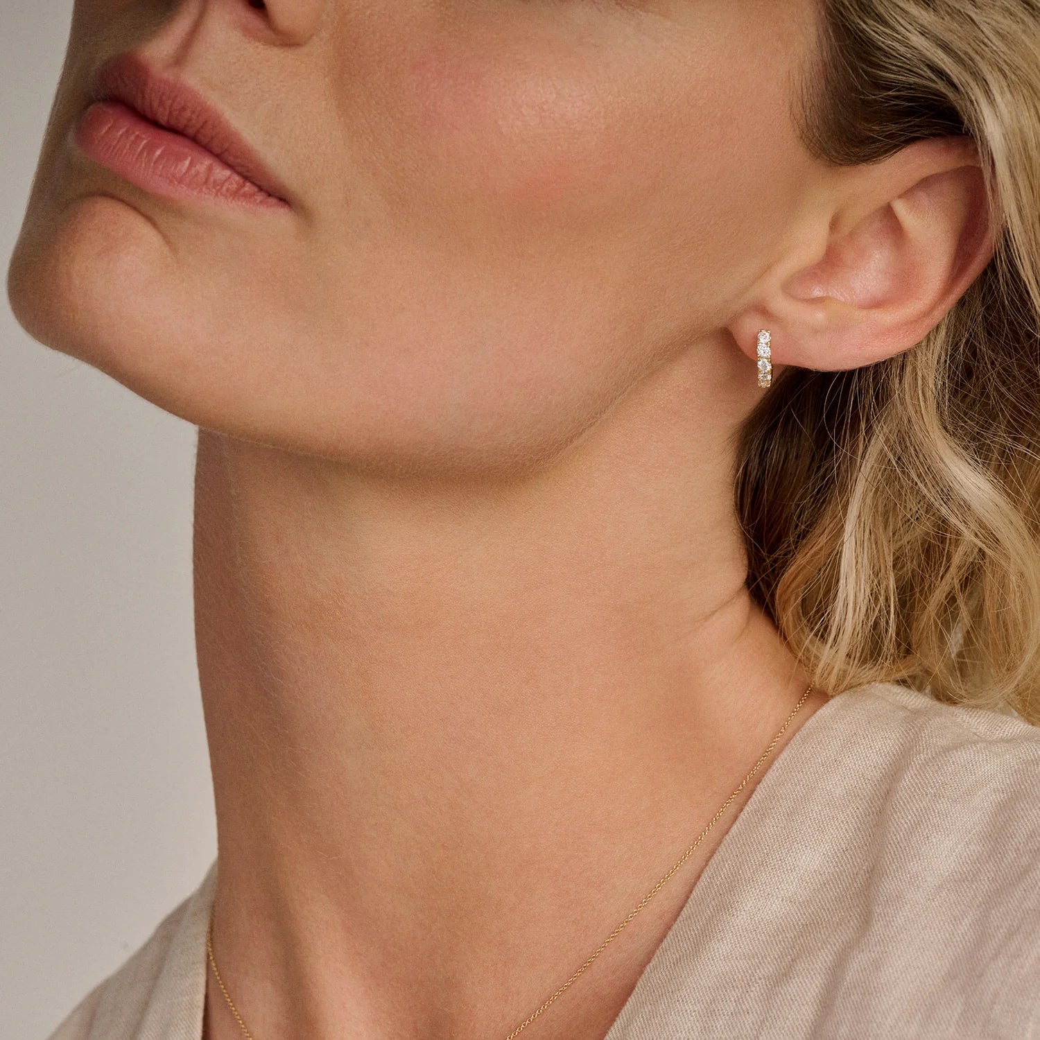 Oorringen - Blush Lab Grown - 14k Geelgoud