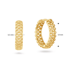 Ariane Hoops - Jackie - 14k Geelgoud
