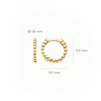 14 karaat geelgouden oorstekers - Blush - 7264YGO