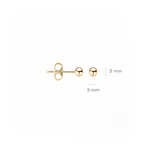 14 karaat geelgouden oorstekers - Blush - 7120YGO