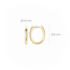 14 karaat geelgouden oorstekers - Blush - 7224YGO