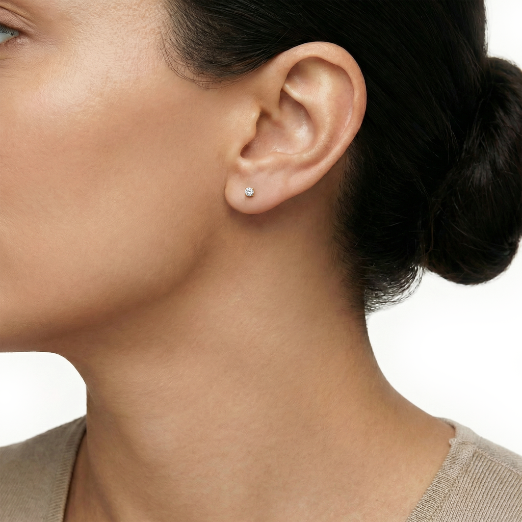 14 karaat geelgouden oorstekers - Blush - 7211YZI