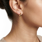 14 karaat geelgouden oorstekers - Blush - 7224YGO