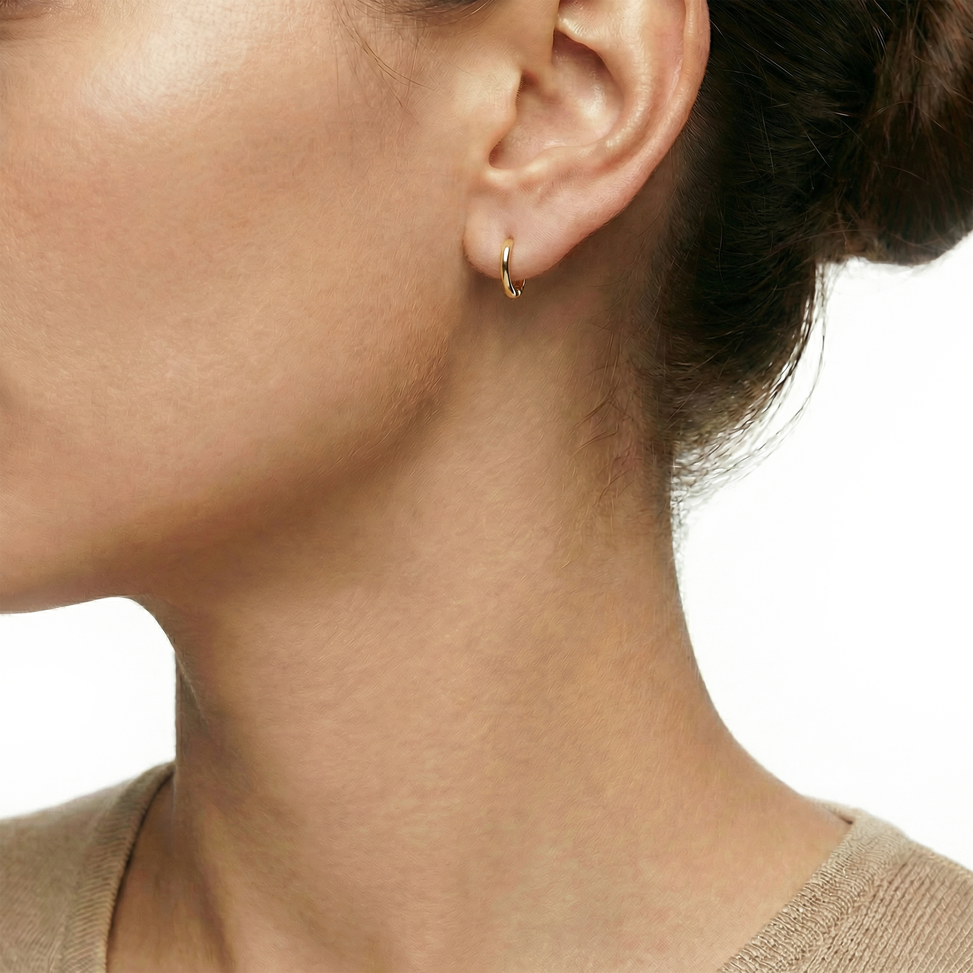 14 karaat geelgouden oorstekers - Blush - 7233YGO