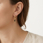 Amstel Smoky Quartz Hoops - Jackie - 14k Geelgoud