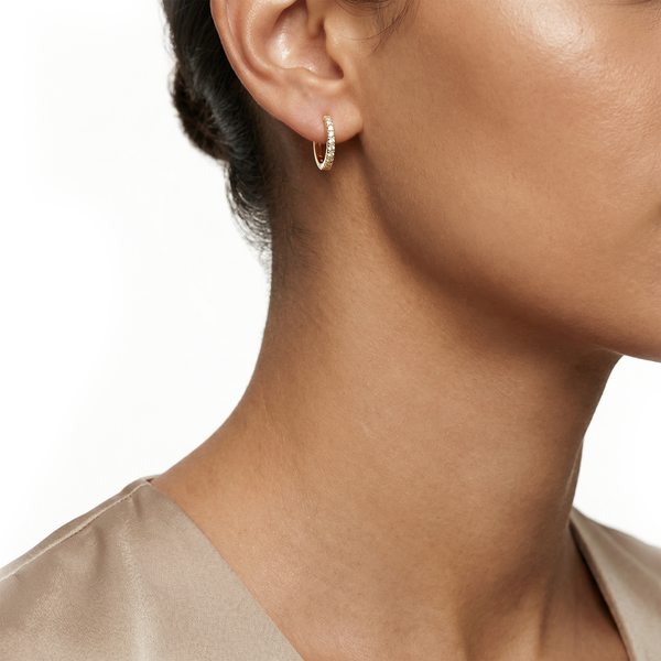 14 karaat geelgouden oorstekers - Blush - 7307YZI