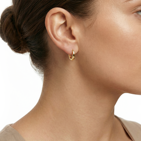 14 karaat geelgouden oorstekers - Blush - 7379YGO