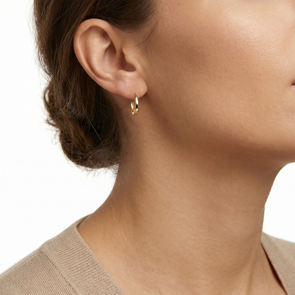 14 karaat geelgouden oorstekers - Blush - 7277YGO