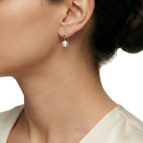 14 karaat geelgouden oorstekers - Blush - 7050YPW