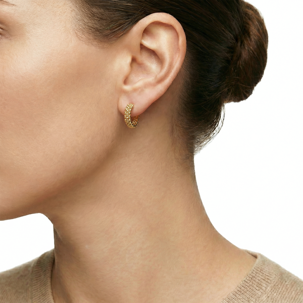 14 karaat geelgouden oorstekers-Jackie-Ariane Hoops