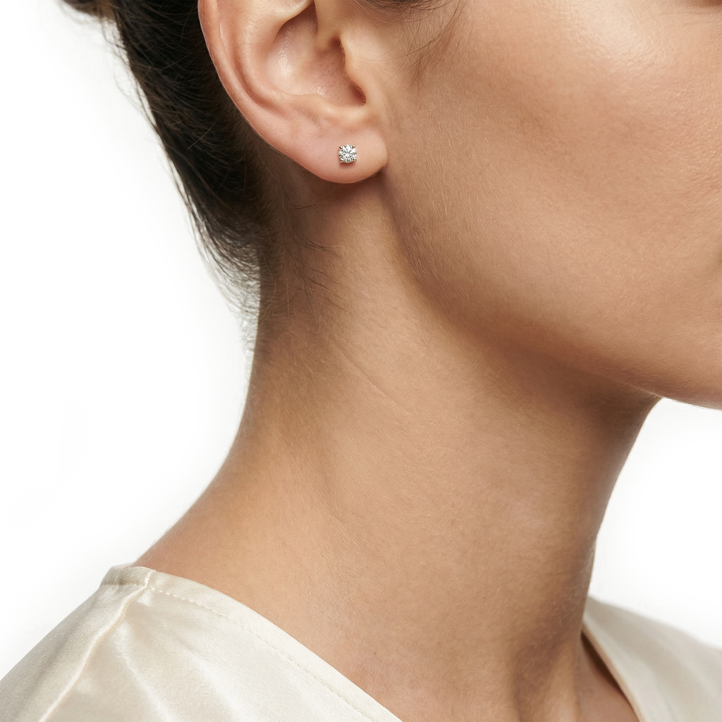 14 karaat geelgouden oorstekers - Blush - 7212YZI