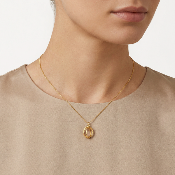 14 karaat geelgouden dames ketting - Spindle Necklace - Jackie