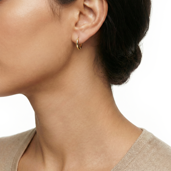 14 karaat geelgouden oorstekers - Blush - 7123YGO