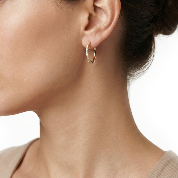 14 karaat geelgouden oorstekers - Blush - 7306YZI