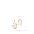 Marco Bicego Lunaria oorbellen met parelmoer en diamant in 18 karaat geelgoud