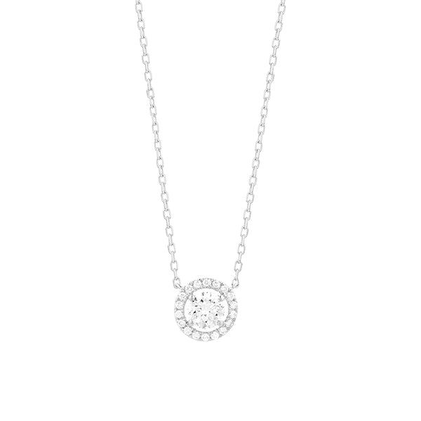 Halo hanger met diamanten