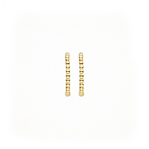 14 karaat geelgouden oorstekers - Blush - 7290YGO