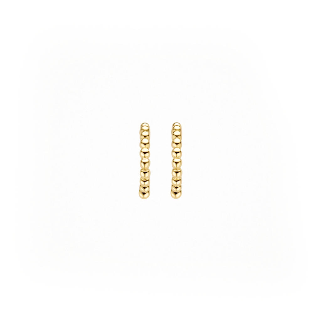 14 karaat geelgouden oorstekers - Blush - 7264YGO