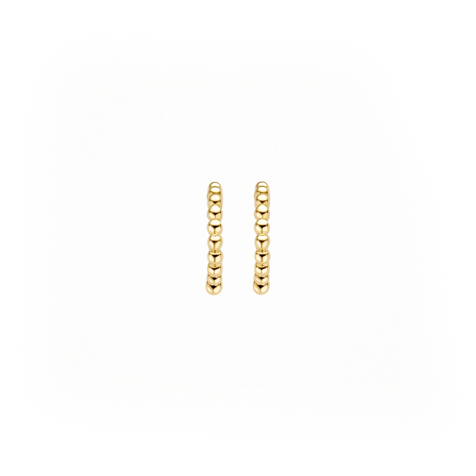 14 karaat geelgouden oorstekers - Blush - 7264YGO