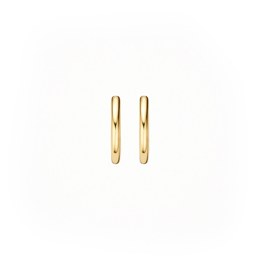 14 karaat geelgouden oorstekers - Blush - 7233YGO