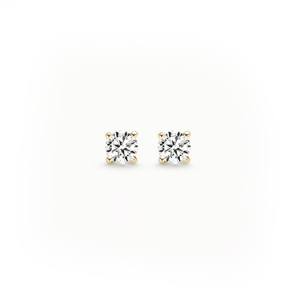 14 karaat geelgouden oorstekers - Blush - 7138YZI