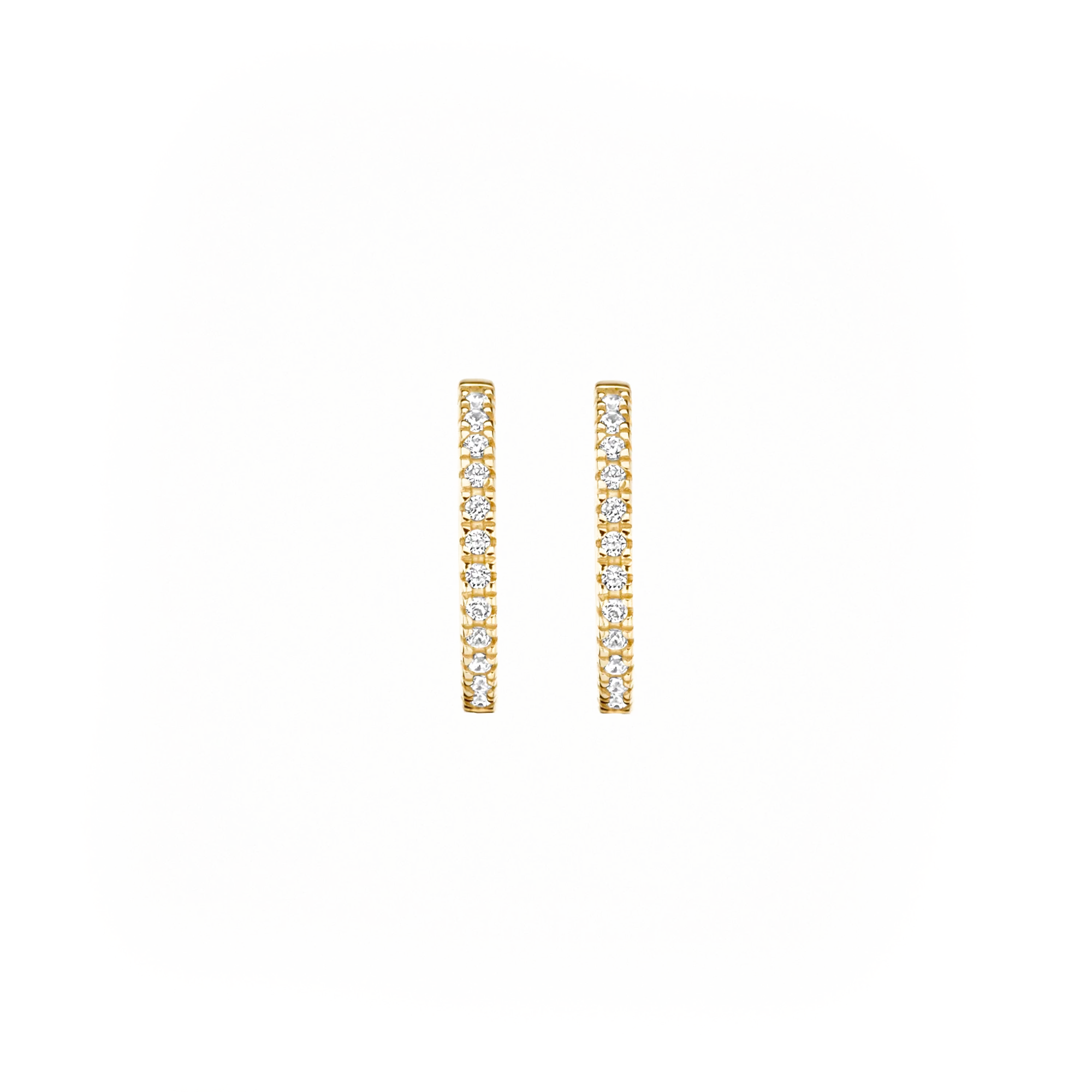 14 karaat geelgouden oorstekers - Blush - 7309YZI