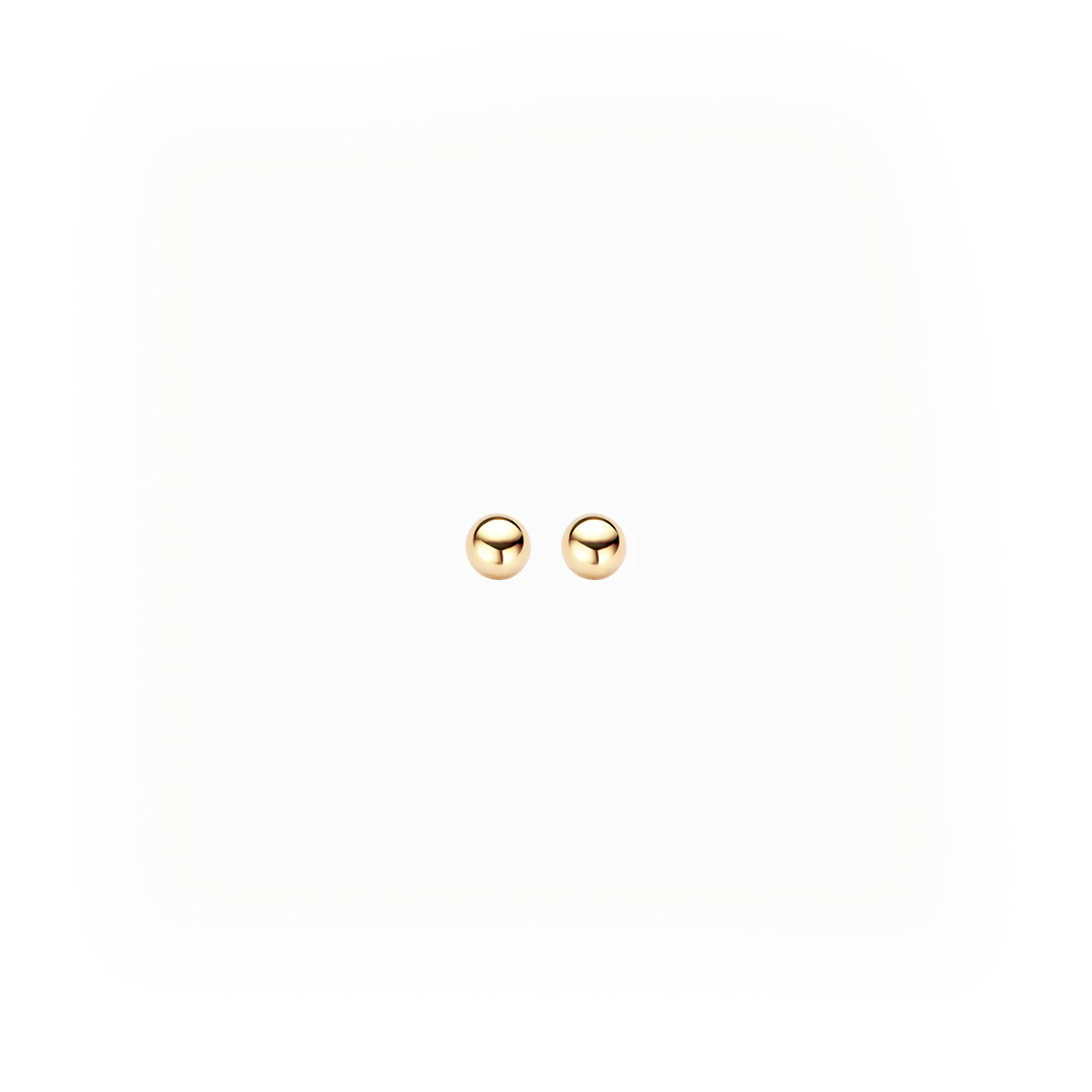 14 karaat geelgouden oorstekers - Blush - 7120YGO