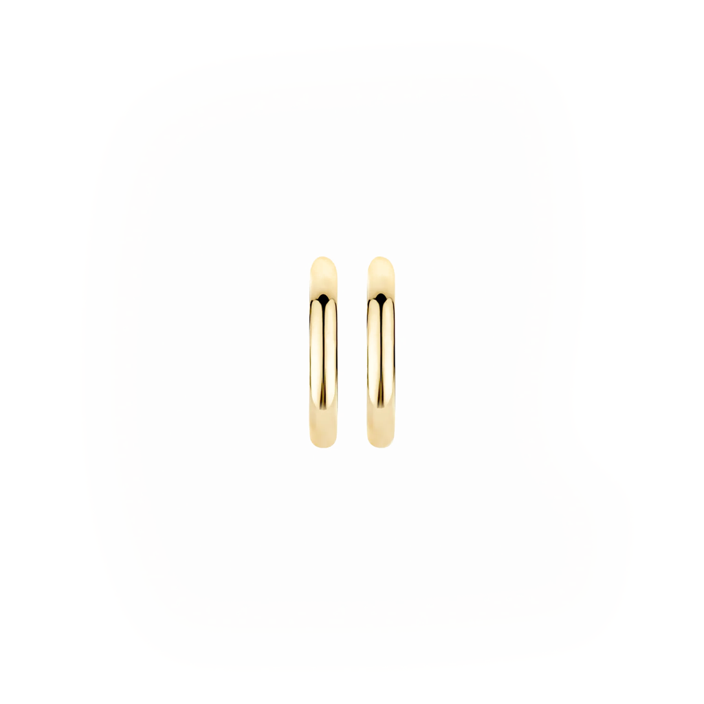 14 karaat geelgouden oorstekers - Blush - 7224YGO