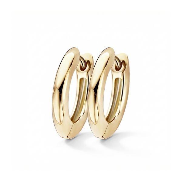 14 karaat geelgouden oorstekers - Blush - 7165YGO