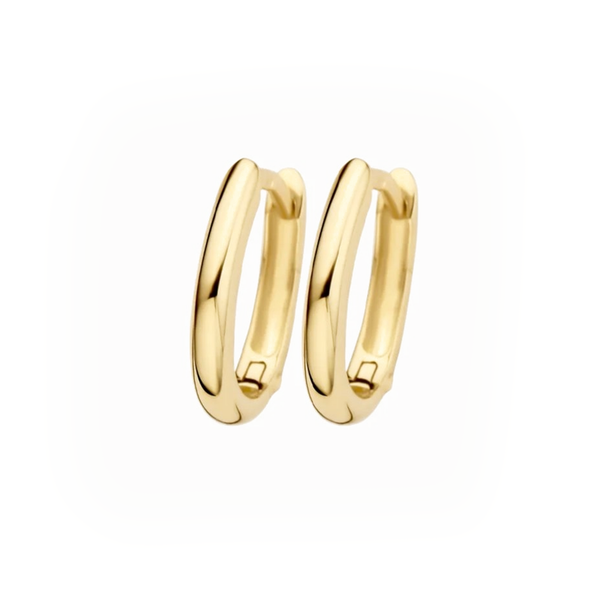 14 karaat geelgouden oorstekers - Blush - 7224YGO