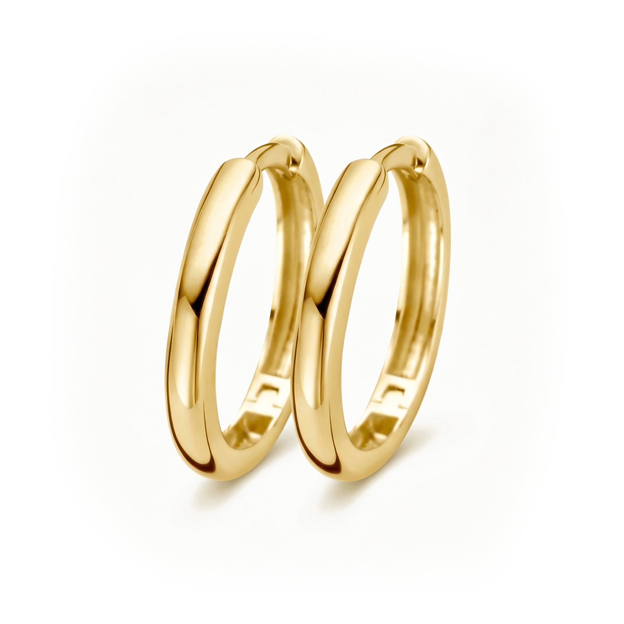 14 karaat geelgouden oorstekers - Blush - 7271YGO