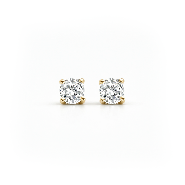 14 karaat geelgouden oorstekers - Blush - 7128YZI