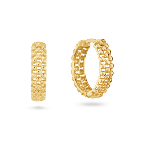 14 karaat geelgouden oorstekers-Jackie-Ariane Hoops