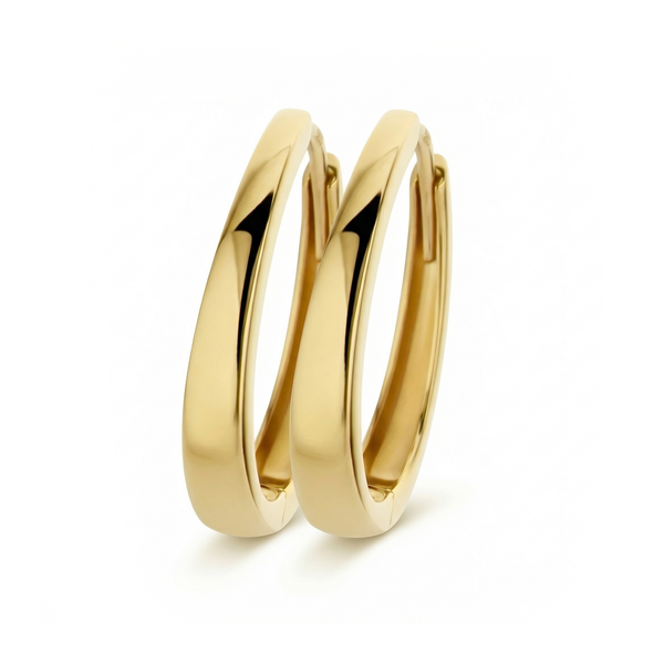 14 karaat geelgouden oorstekers - Blush - 7277YGO