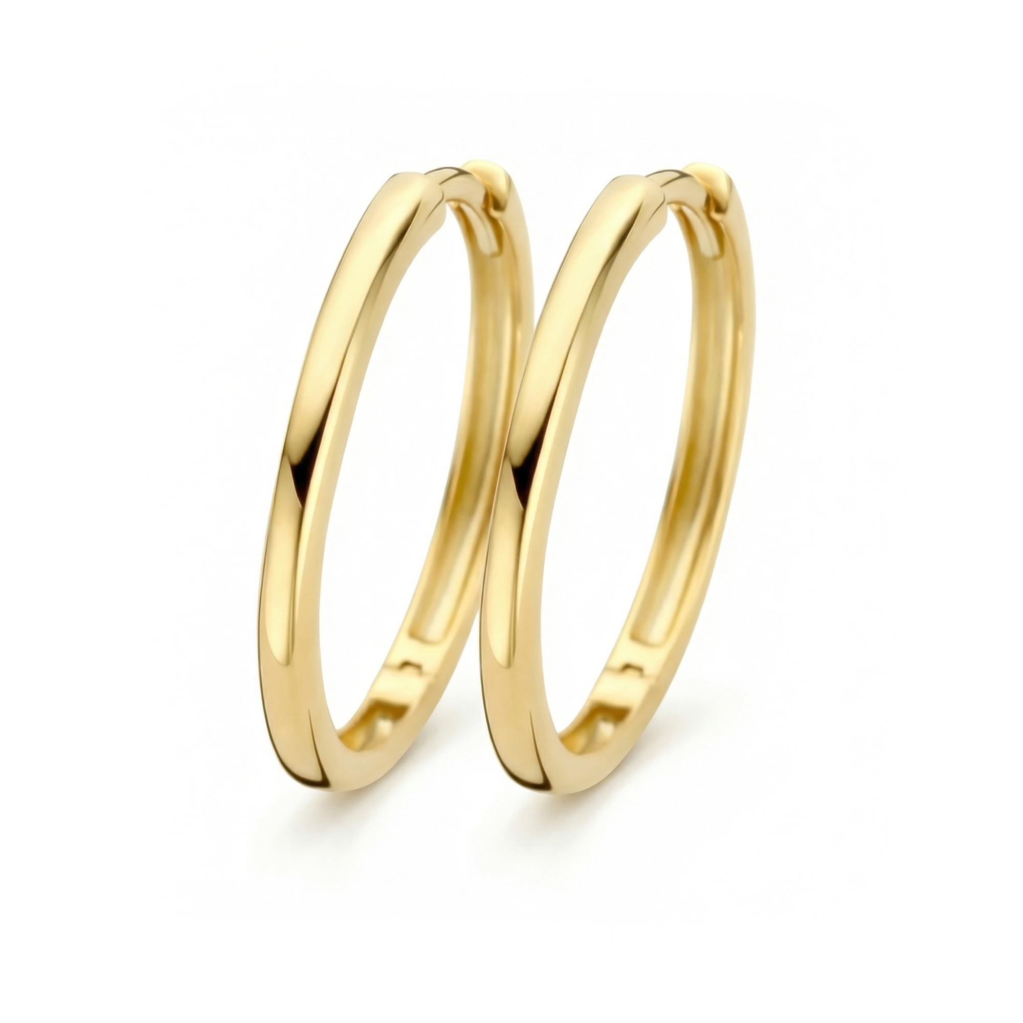 14 karaat geelgouden oorstekers - Blush - 7274YGO