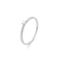 Solitair ring 4 poot met diamant