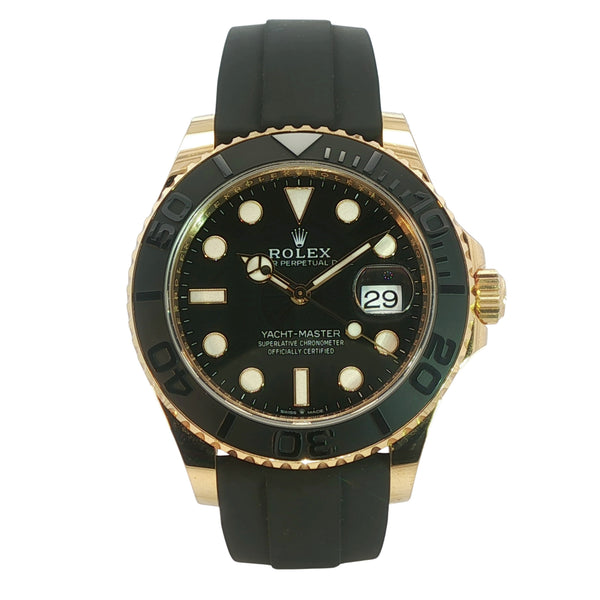 Rolex Yacht-Master 42 - 18k Geelgoud met Zwarte Wijzerplaat