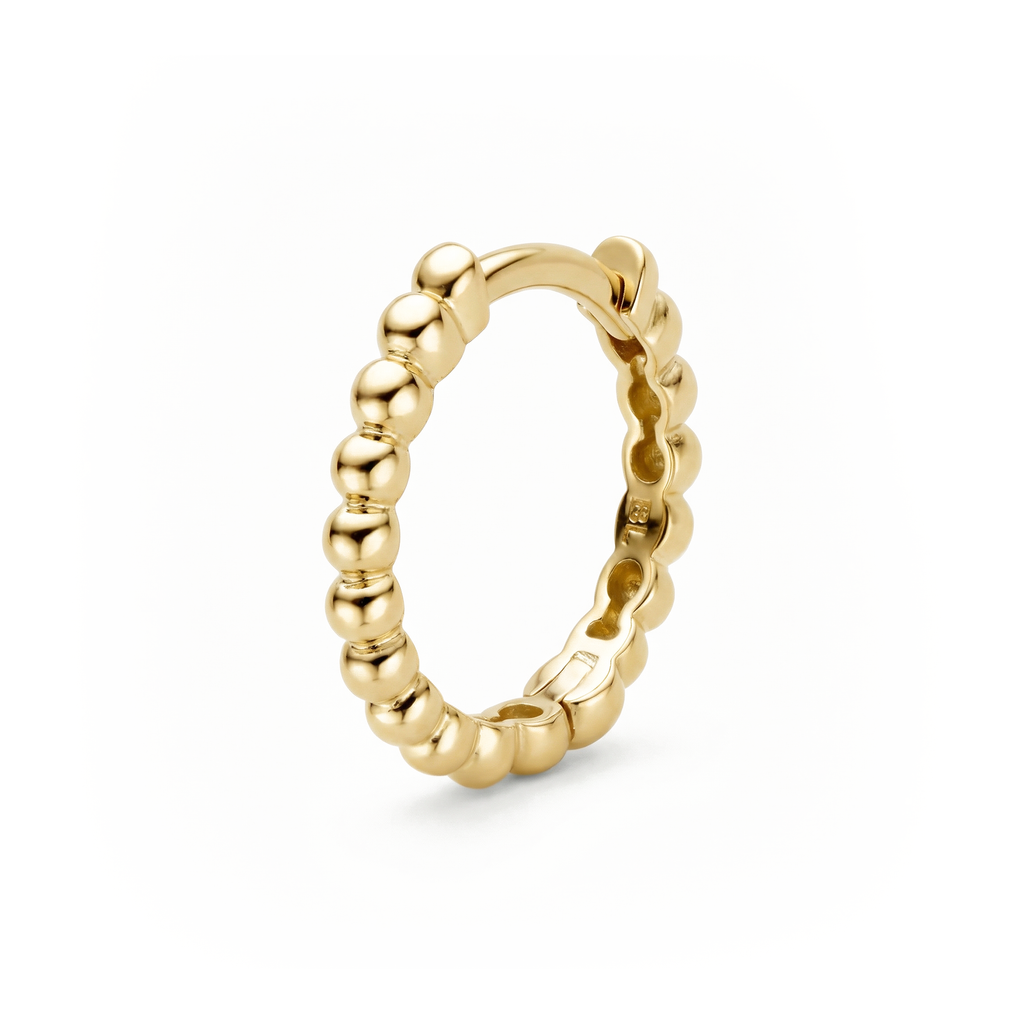 14 karaat geelgouden oorstekers - Blush - 7264YGO