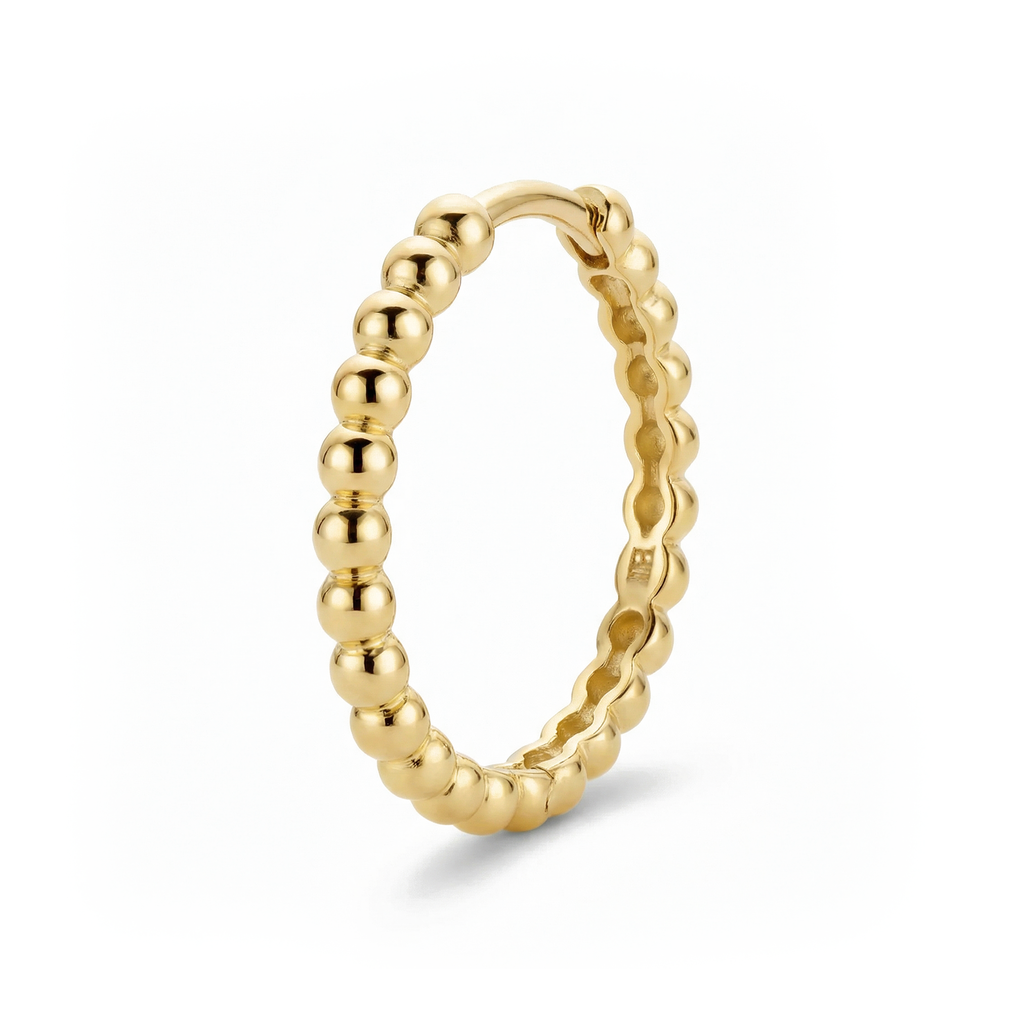 14 karaat geelgouden oorstekers - Blush - 7290YGO