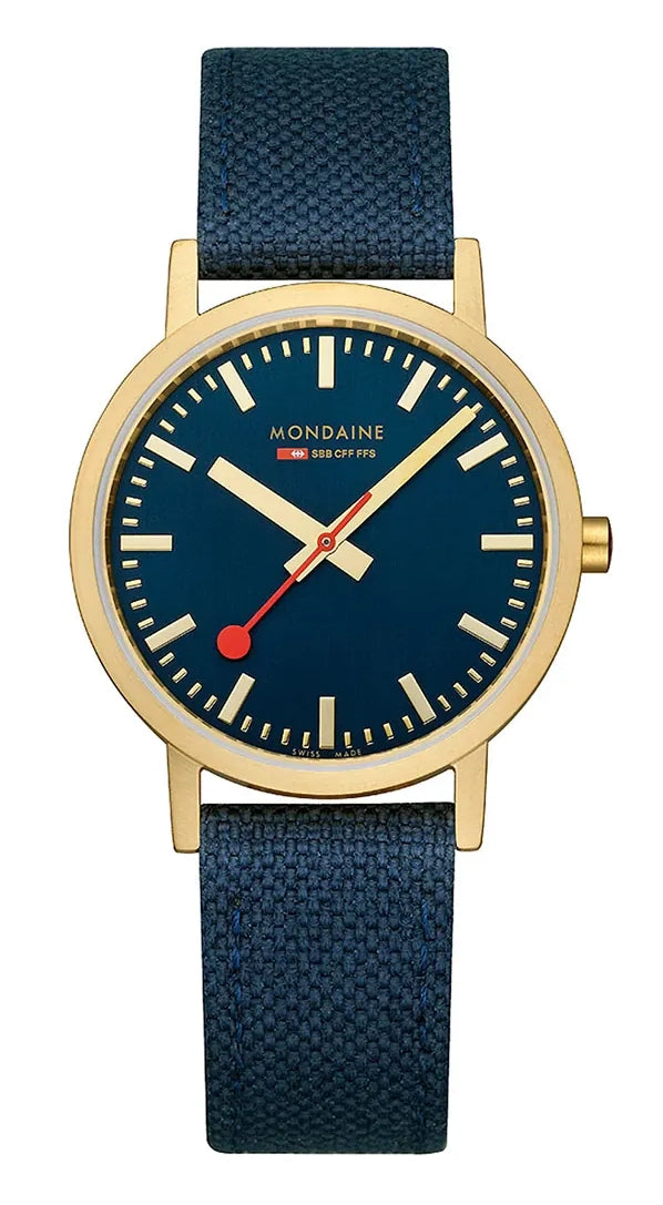 Mondaine - Horloge Unisex - Classic Blue - M660.30314.40SBQ