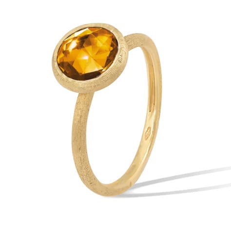 18 karaat geelgouden dames ring - Marco Bicego - Jaipur -  Citrien Small