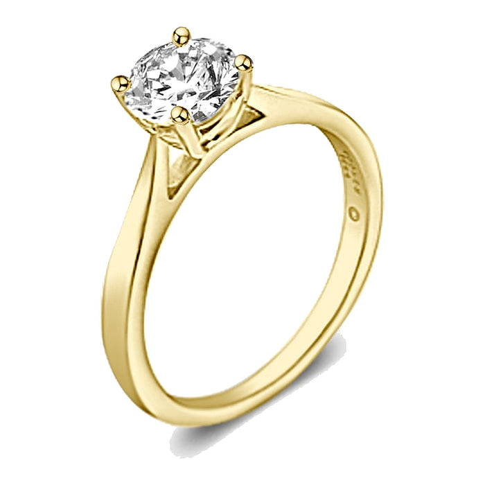 Illusion met diamant 0.10ct + 0.88ct - Antonellis - 18k Geelgoud