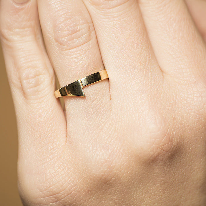 Gouden ring dames - Archi - Small - Geelgoud - Hutjens Archi - 14k Geelgoud