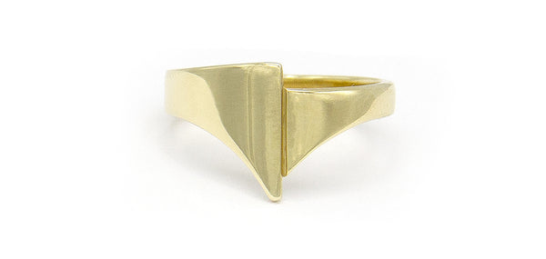 Geelgouden ring breed - Archi