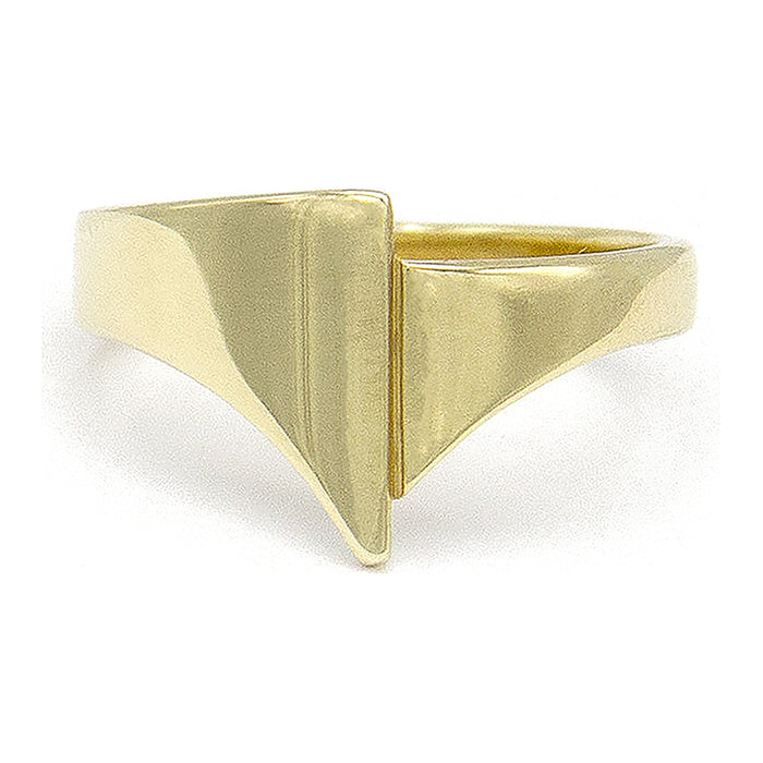 Geelgouden ring breed - Archi - Hutjens Archi - 14k Geelgoud