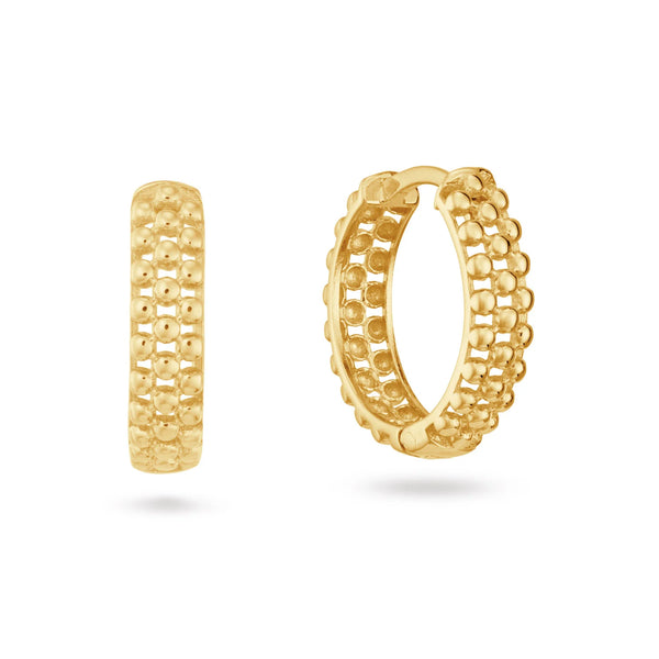 14 karaat geelgouden oorstekers-Jackie-Ariane Hoops