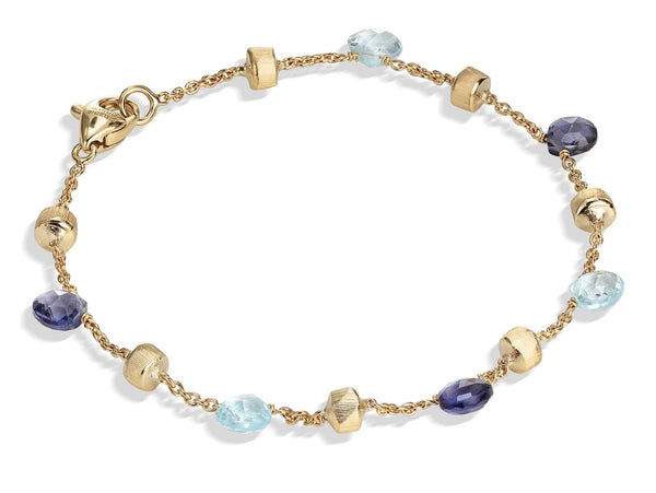 18 karaat geelgouden dames armband - Marco Bicego - Paradise Single Topaas